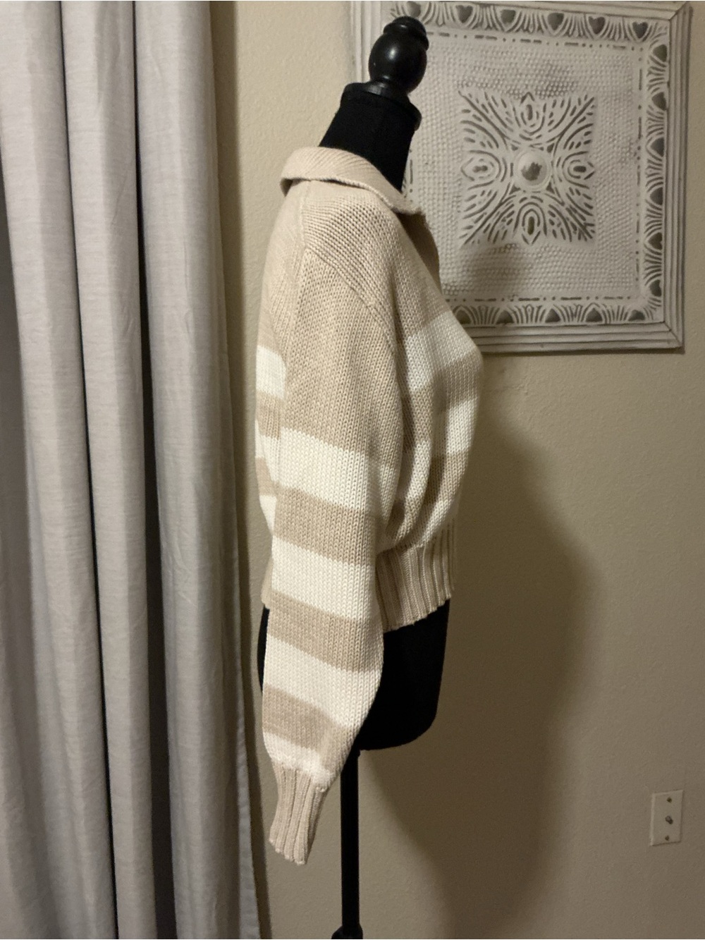 Quince 100% Organic Cropped Cotton Polo Sweater - Picture 3 of 9